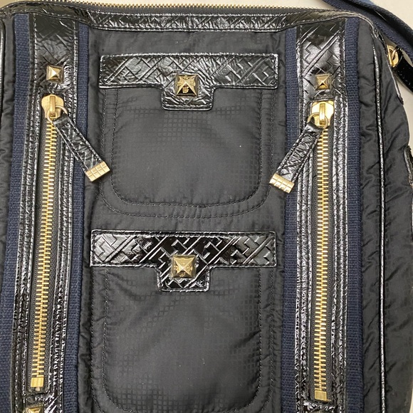 LAMB Black Nylon Messenger Crossbody Bag - Picture 3 of 8